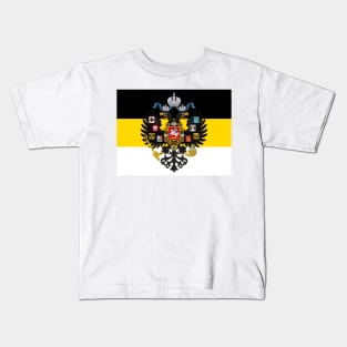 Russian empire coat of arms flag Kids T-Shirt